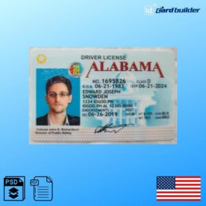 Alabama Drivers License Template
