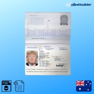 Australian Passport Template