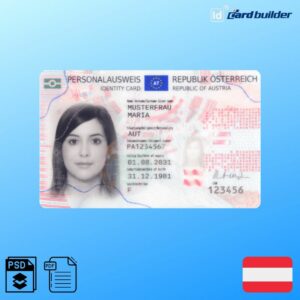Austria ID Card Template