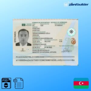 Azerbaijan Passport Template