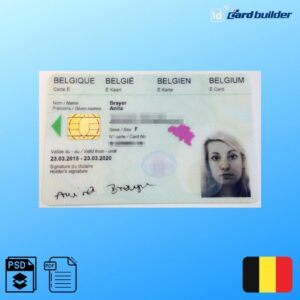 Belgium ID Card Template