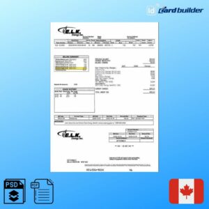 Canada ELK Energy Bill Template
