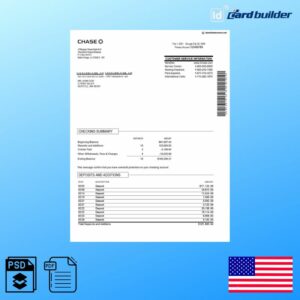 Chase Bank Statement Template
