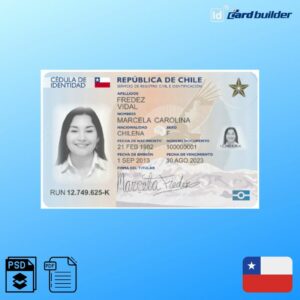 Chile ID Card Template