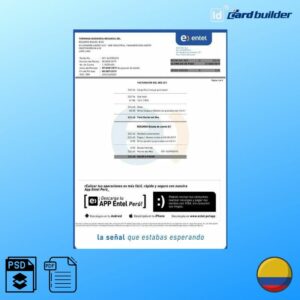 Columbia Utility Bill Template