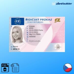 Czech Drivers License Template