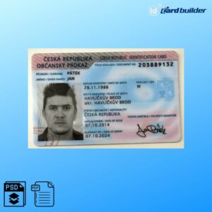 Czech ID Card Template