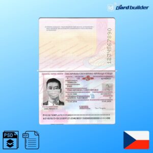 Czech Passport Template