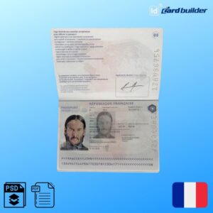French Passport Template