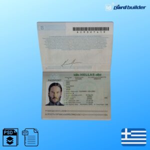 Greece Passport Template