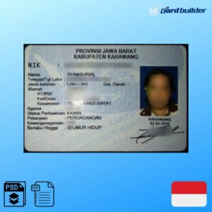 Indonesia ID Card Template