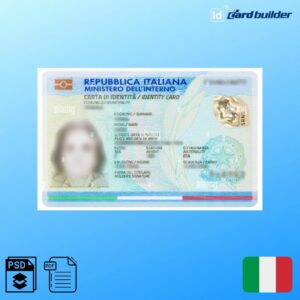 Italy ID Card Template