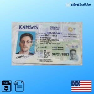 Kansas Driver License Template