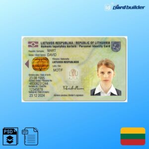 Lithuania ID Card Template