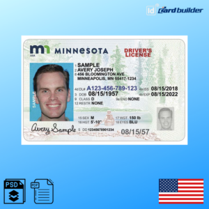 Minnesota Drivers License Template