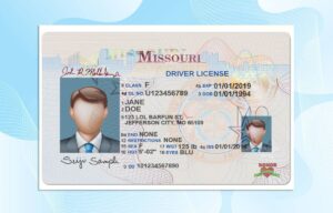 Missouri Drivers License Template