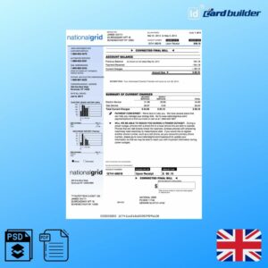 National Grid Utility Bill Template