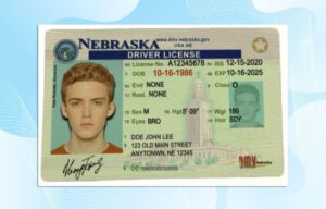 Nebraska Driver License Template