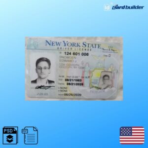 New York Drivers License Template