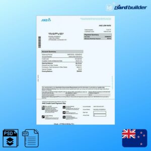 New Zealand Utility Bill Template