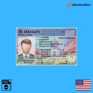 Oregon Drivers License Template