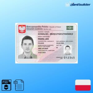 Poland ID Card Template