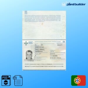 Portugal Passport Template