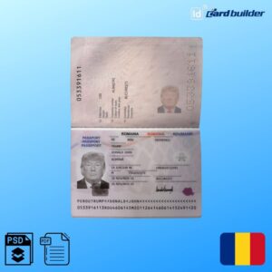 Romania Passport Template