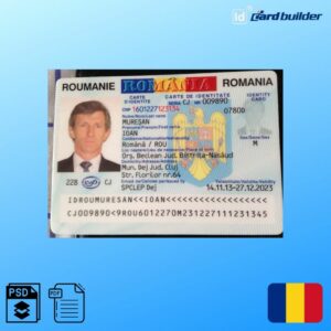 Romanian ID Card Template