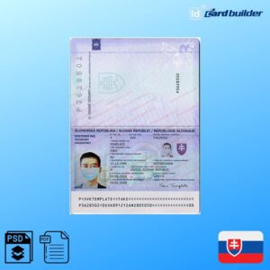 Slovakia Passport Template