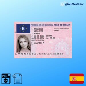 Spain Drivers License Template