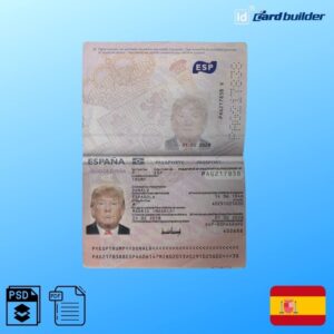 Spanish Passport Template