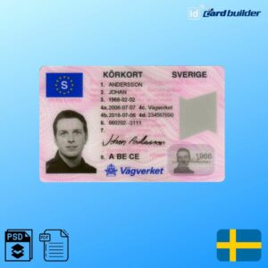 Sweden Drivers License Template