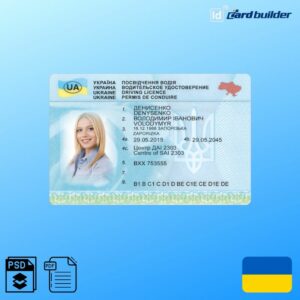 Ukraine Drivers License Template