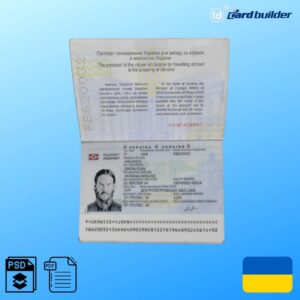 Ukraine Passport Template