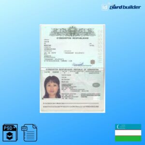 Uzbekistan Passport Template