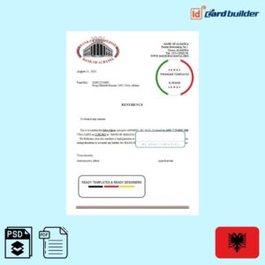 Bank of Albania account closure reference letter template