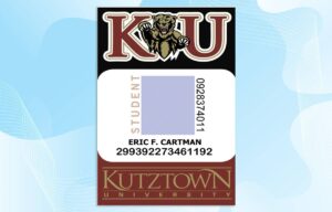 Kutztown University ID Template PSD