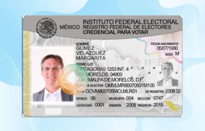 Mexican IFE Card Template PSD (NEW)