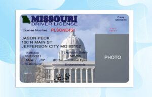 Missouri Drivers License Template PSD FREE