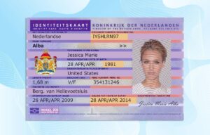 Netherlands Identity Card Template PSD