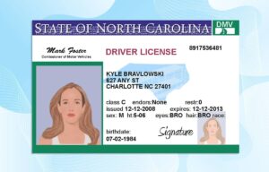 North Carolina Drivers License Template PSD FREE
