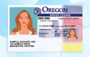 Oregon Drivers License Template PSD FREE
