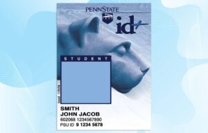 Penn State University ID Template PSD