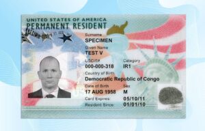 USA Permanent Resident Card Template (New Edition)