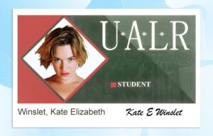 University of Arkansas at Little Rock ID Template PSD