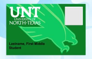 University of North Texas ID Template PSD