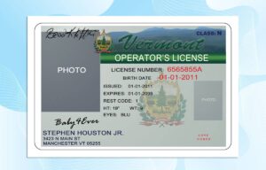 Vermont Drivers License Template PSD FREE