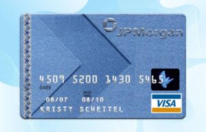 JP Morgan Credit Card Template PSD