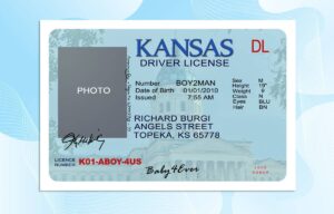 Kansas Drivers License Template PSD FREE